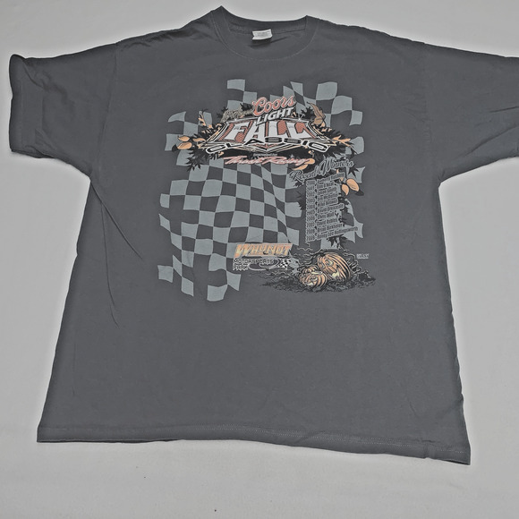 XL Coors Light Dirt Track Racing T-shirt Thrash Racing Gray Mens Recent Winners - Picture 1 of 15